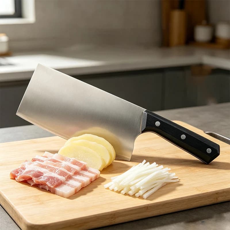 8.3 Inch Slicing Knife S35VN Powder Steel Sanmai-gawari Blade Cleaver Meat Cut Vegetable Professional Kitchen Knife G10 Handle