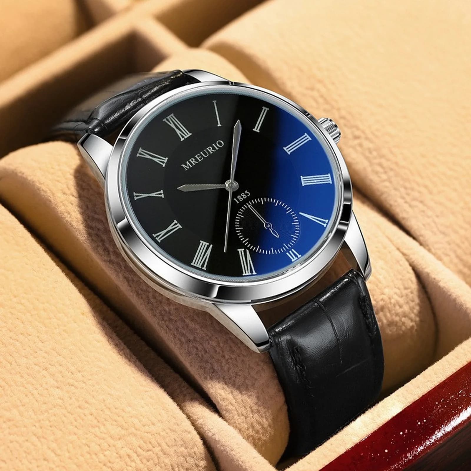 Business Men's Watch, Stainless Steel Luxury Chronograph, Office Fashion, Casual Wrist Watch, Men's Gifts