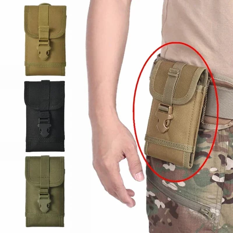Custodia tattica Marsupio per sport all'aria aperta Custodia per cellulare da uomo Custodia da cintura Borsa da viaggio Escursionismo Borse da caccia Accessori