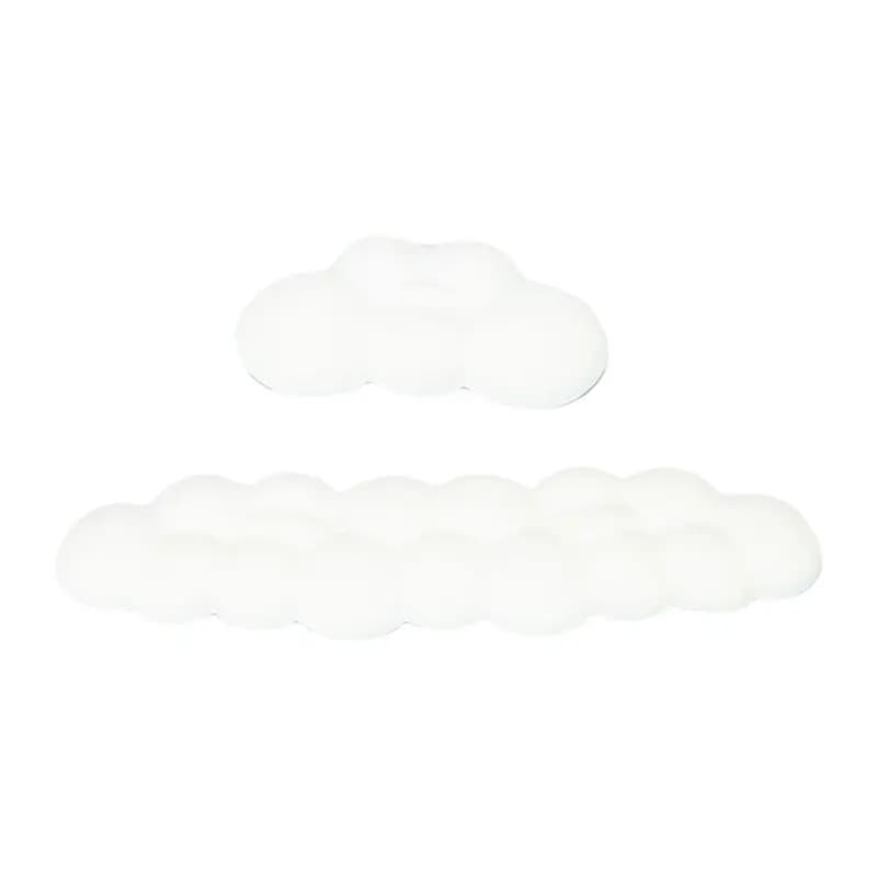 ABSK-1Set Cloud poggiapolsi tappetino per mouse ergonomico tastiera tappetino per mouse con poggiapolsi accessori per tappetino antiscivolo in pelle PU