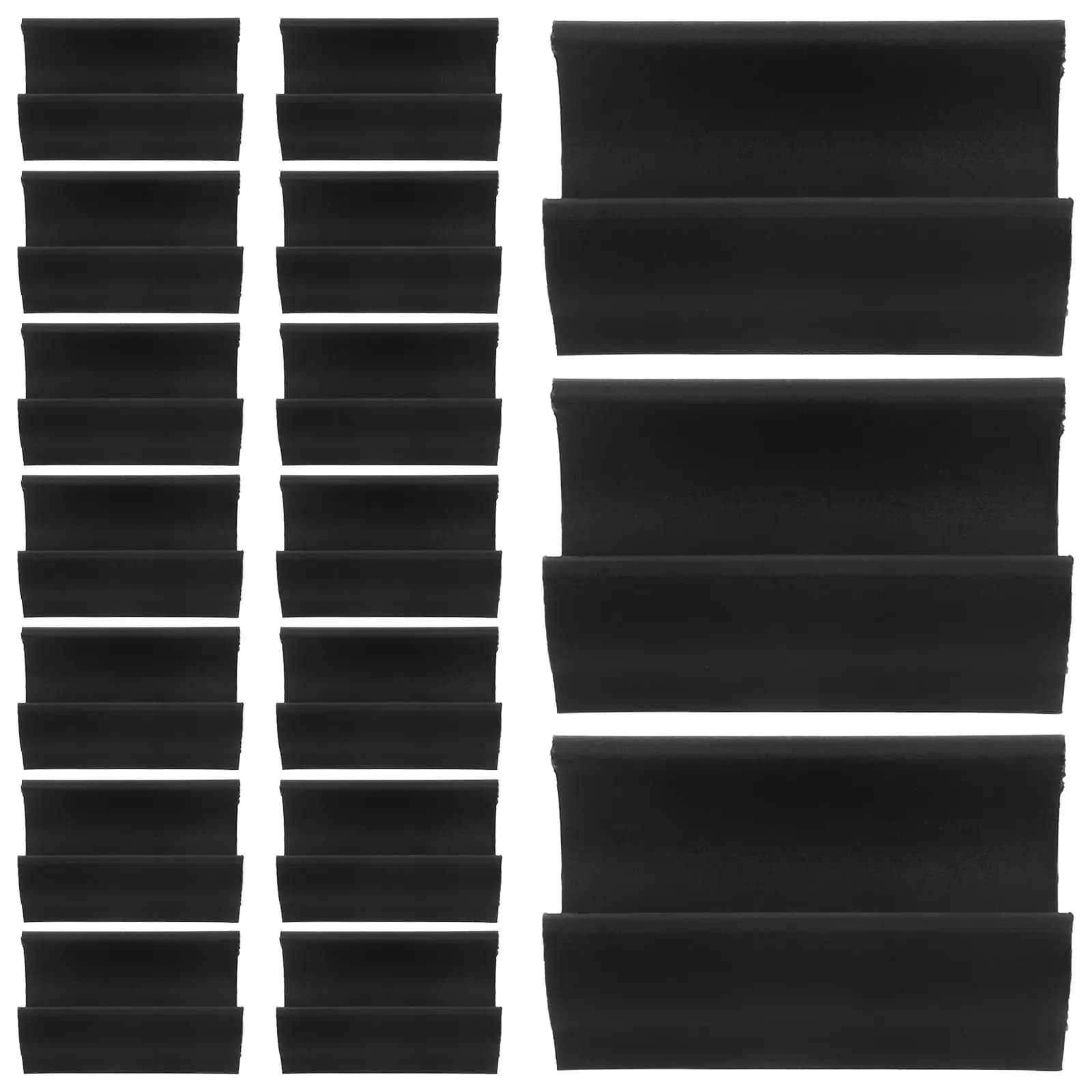 50 Pezzi Tappi per Gambe di Mobili da 19 mm a Forma di U, Protezioni Antiscivolo in Plastica per Pavimenti, Coprigambe per Sedie per Casa, Ufficio, Palestra, Movimento Silenzioso