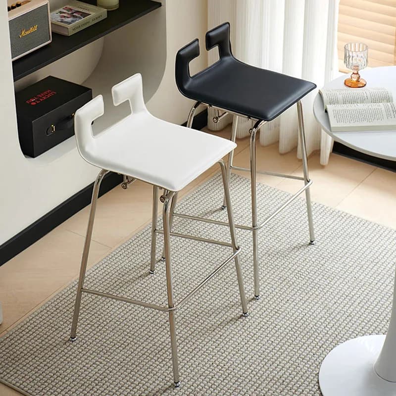 Sgabelli da Bar Ergonomici con Schienale, Design Moderno Nordico, Mobili Unici per Gaming e Relax