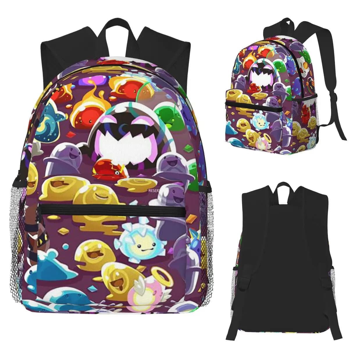 Slime Rancher Gioco di cartoni animati Anime Zaino per studenti carino Borsa da scuola Zaino da viaggio per escursionismo per uomo Donna Borse a tracolla Bookbag