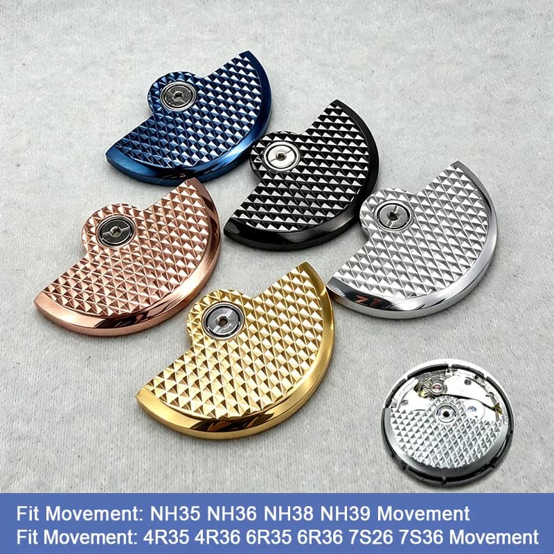 NH35 NH36 Automatic Movement Rotor Fit NH38 NH39 4R NH35 NH34 Movement Pendulum Oscillating Weight Hammer Automatic Rotor Part