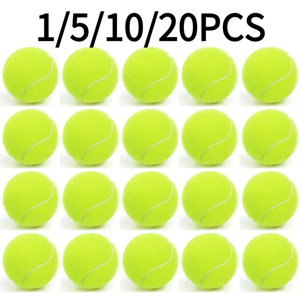 NUOVA Palla da Tennis Professionale ad Alta Elasticità per Allenamento, Resistente in Gomma, per Pratica, Confezione da 1/5/10/20 Pezzi, Accessori