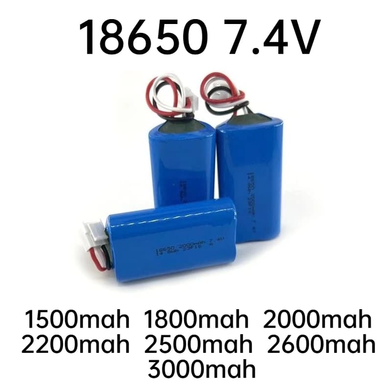 7.4 V 18650 Round Shape Lithium Ion Rechargeable Lithium Battery For Air Pump Massage Gun Medical Device Robot Blower