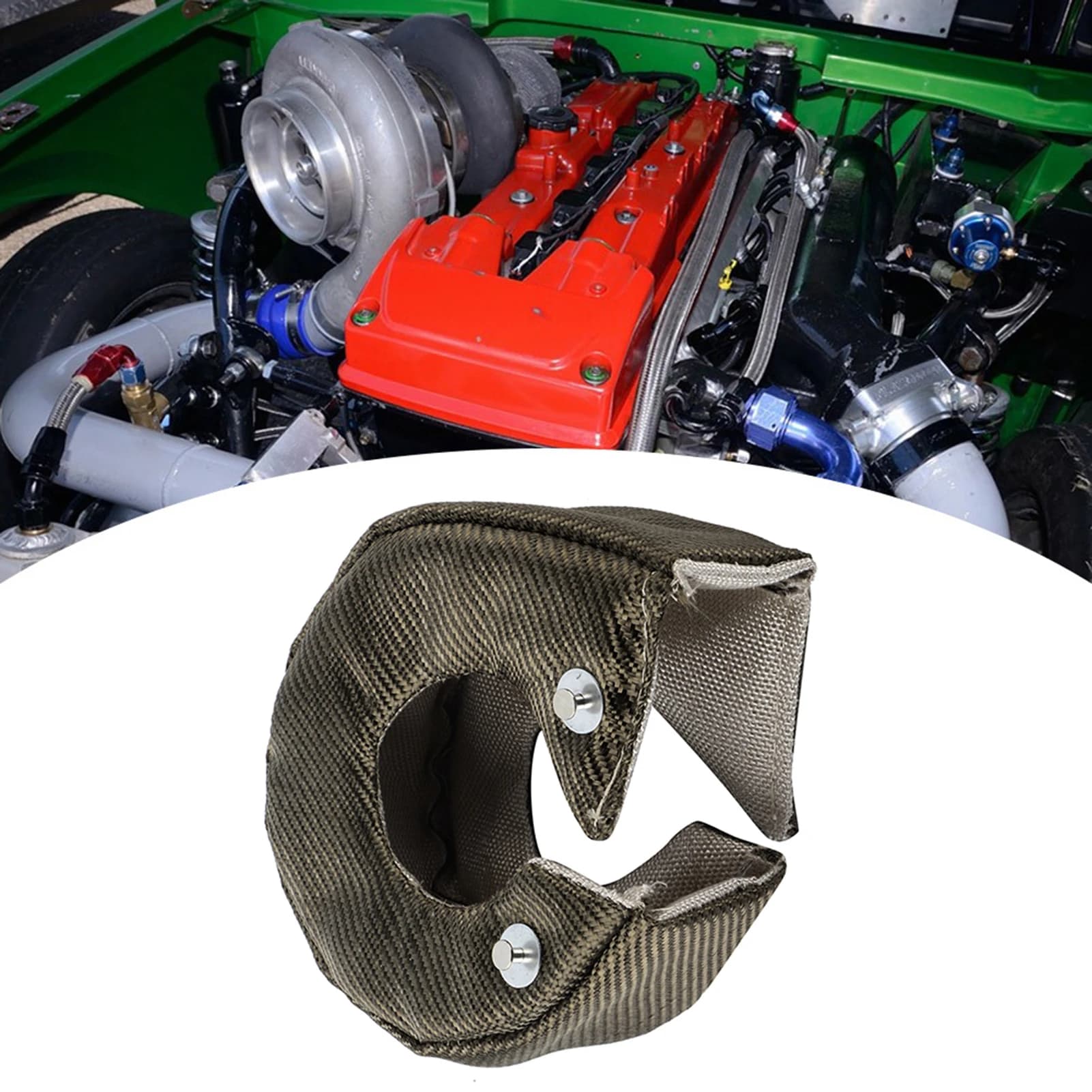 Copertura turbo barriera coperta termica singola T3/GT35/GT37/GT40/GT42 Copertura termica turbo Copertura turbocompressore