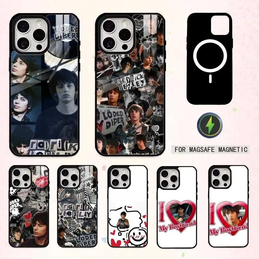 Custodia per telefono R-Rodrick H-Heffley Devon Bostick per iPhone 17, 16, 15, 14, 13, 12, 11 Plus, Pro Max, magnetica per ricarica wireless MagSafe