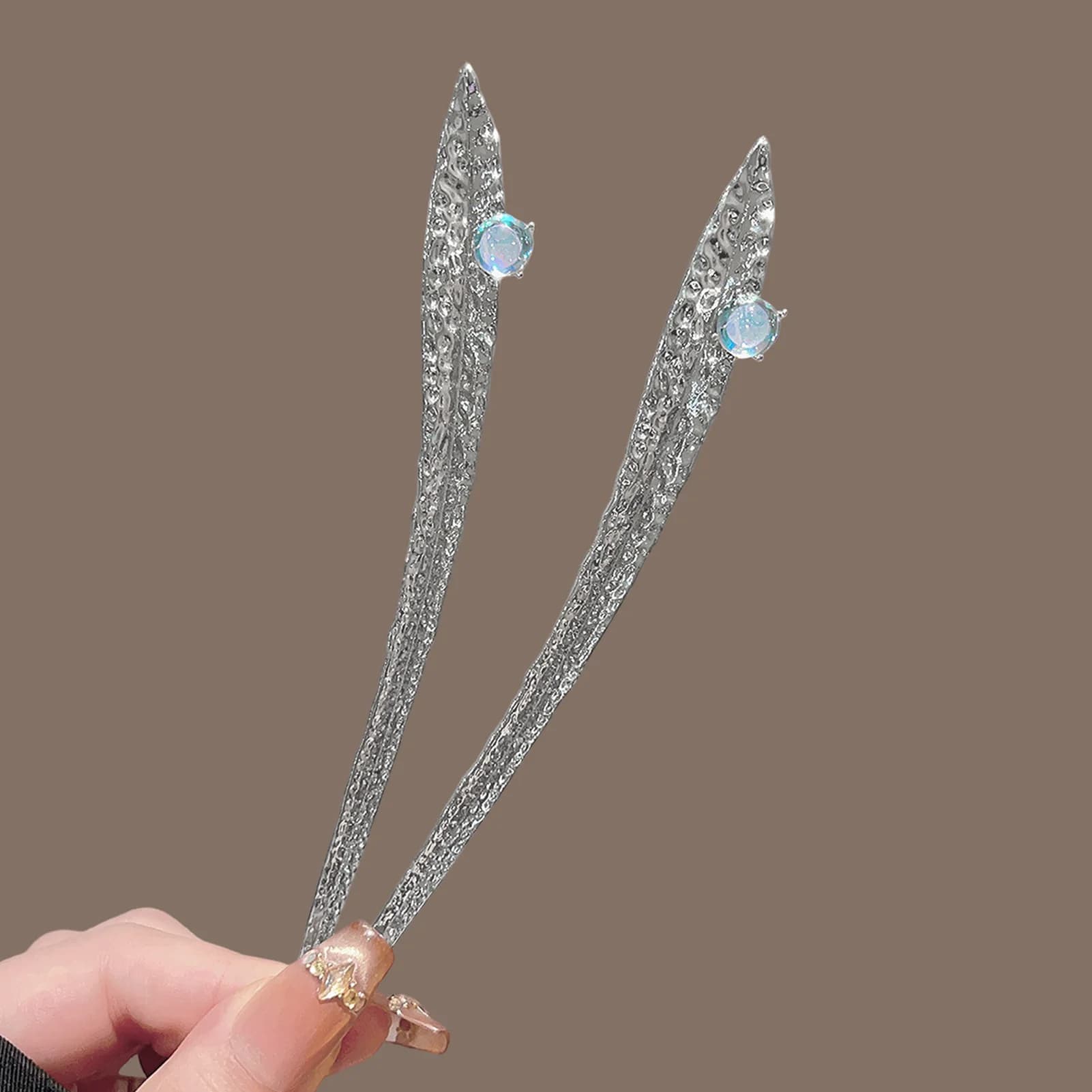 Fermaglio per capelli Moonstones da donna, elegante fermaglio in lega per matrimoni, festival e servizi fotografici