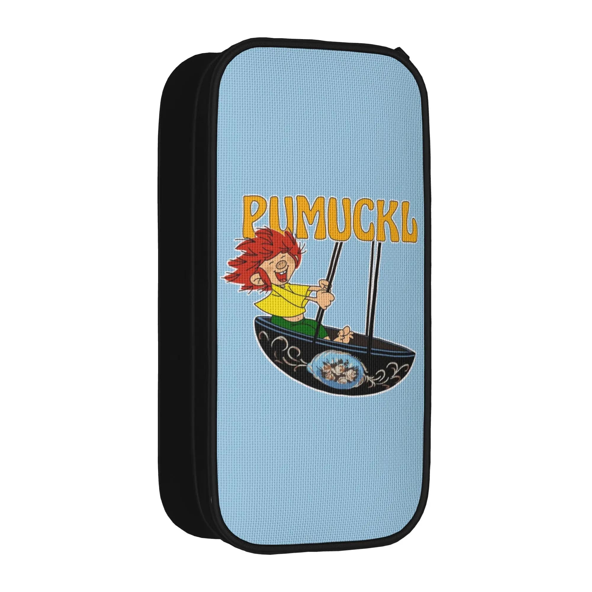 Pumuckl Swing Pencil Cases Lovely Anime Cartoon Pen Box Bag for Student Big Capacity Office Zipper Pencilcases Stationery