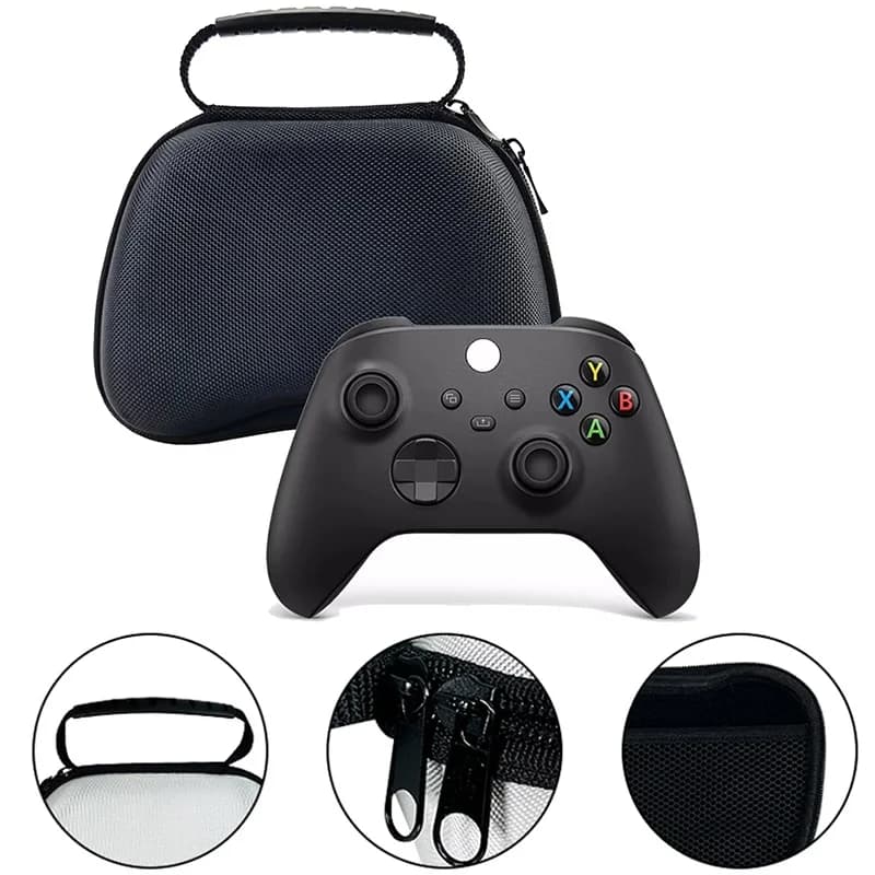 Custodia Rigida Portatile per Controller PS5/XBOX Series/Switch, Scatola Protettiva da Viaggio per Accessori