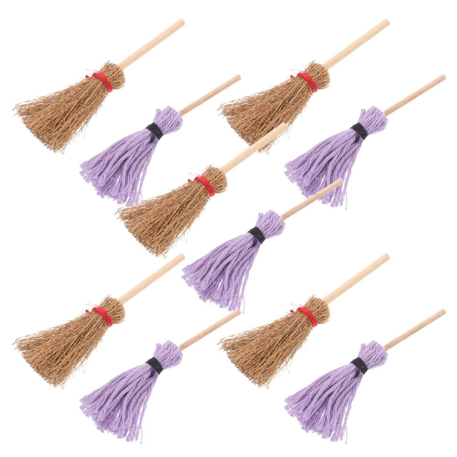10Pcs Miniature Broom Mop Set Realistic Micro Landscape Cleaning Tools Housekeeping Accessories DIY Micro Landscape Housekeeping