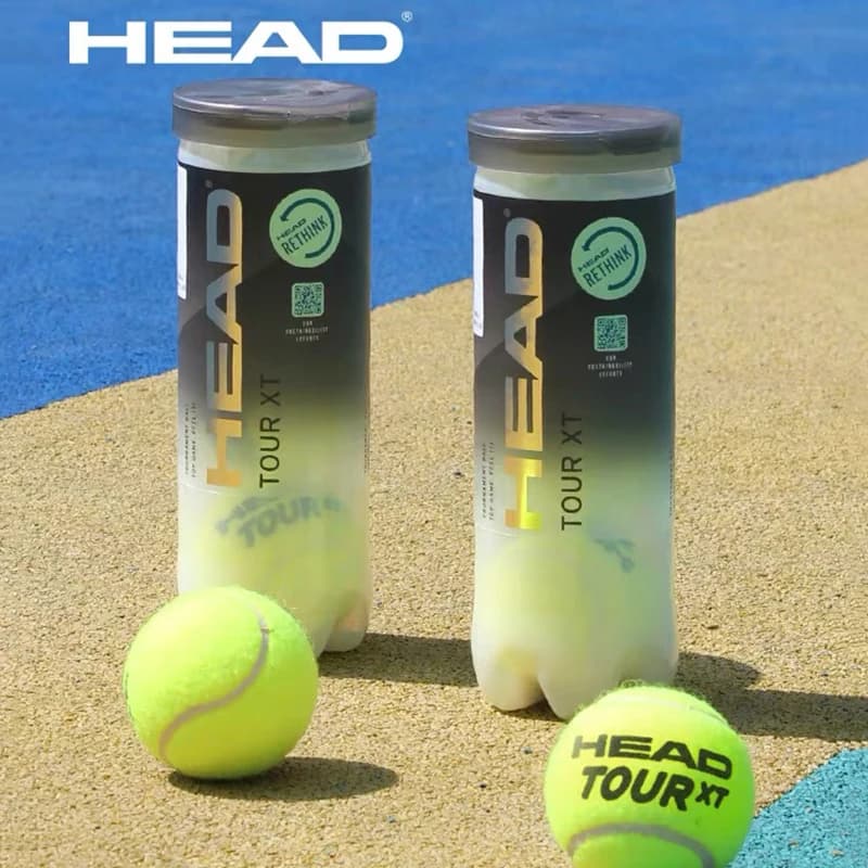 TESTA Palline da tennis professionali Palline da tennis per allenamento da competizione Palline da tennis TOUR XT ad alta resistenza elastica 3 pezzi per lattina