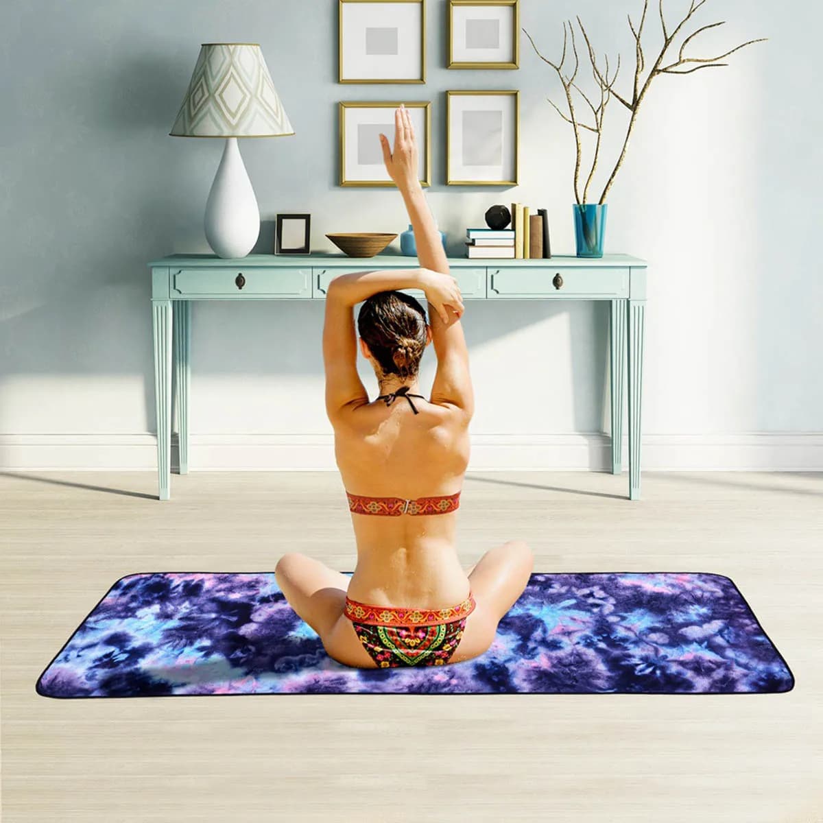 Non‑Slip Soft Yoga Towel & Yoga Mat Comfortable Exercise Fitness Mat For Pilates Gymnastics Home Gym Sports Workout Supplies