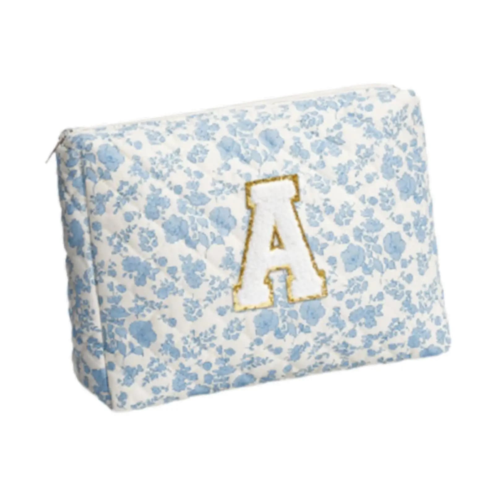 Borsa per il Trucco Portatile con Design Floreale, Multifunzionale, per Pennelli da Trucco, Rossetto, Matita per Sopracciglia, Profumo, Idea Regalo