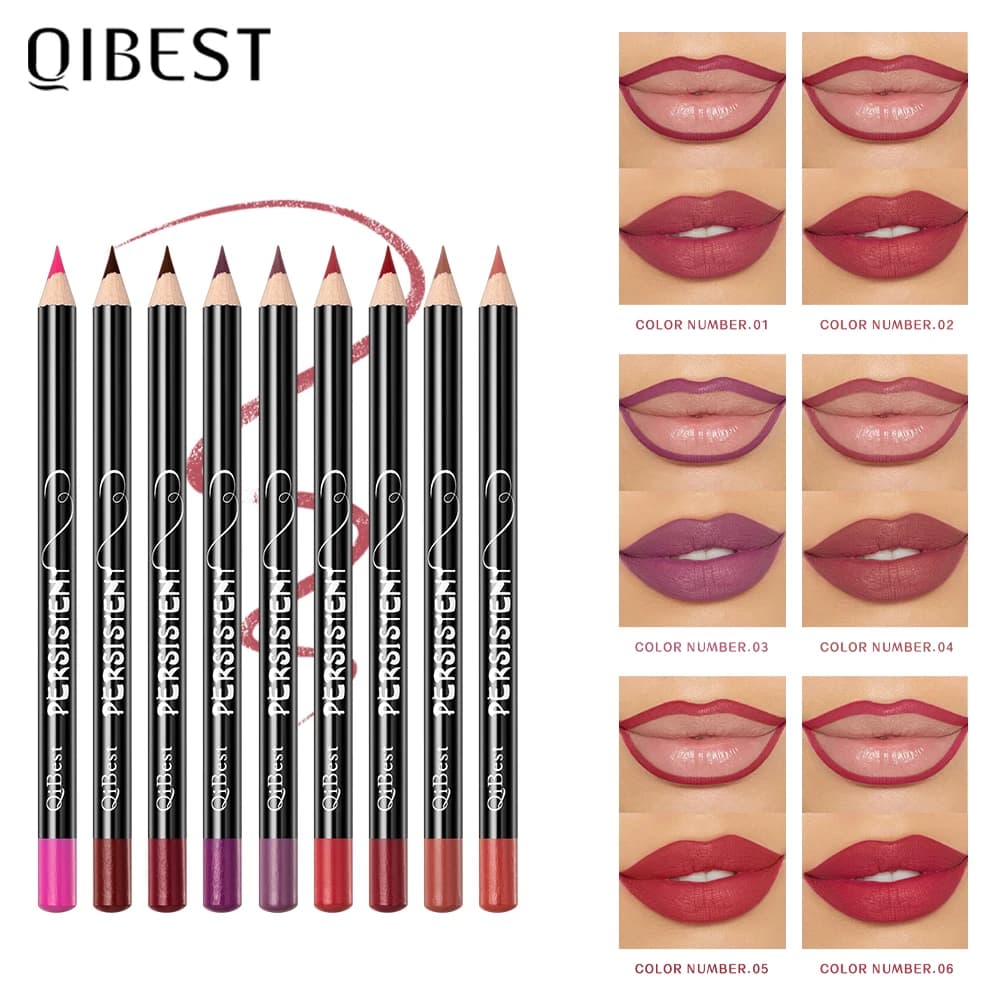 12pcs Lipliner Pencil Sets Lasting Waterproof Lip Liner Pens Cosmetic Professional Multi-functional Makeup Colorful Lipliner Set