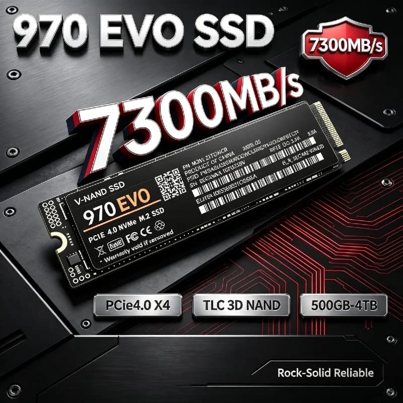 970 EVO Solid State Drive M.2 2280 PCIe 4.0 x4 NVMe Internal SSD 500GB 1TB 2TB 4TB Storage Disk For Notebook Desktop
