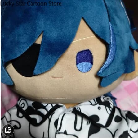 40cm Anime Genshin Impact Kaeya Alberich Plush Body Sitting Posture Cosplay Dress Up Figure Idol Pillow Plushie Bithday Gift
