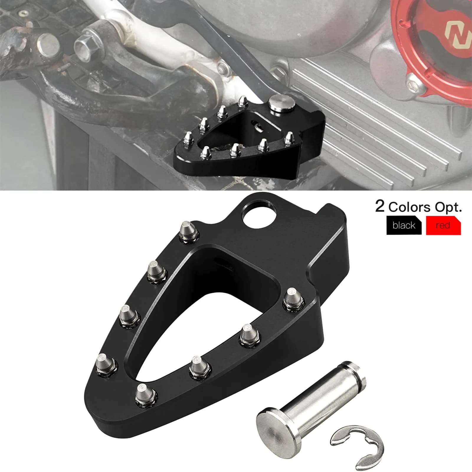 NICECNC Per Honda XR650L XR 650L 1993-2025 2024 2023 2022 2021 2020 2019 Moto Ingrandito Pedale del Freno Punta Piastra di Alluminio