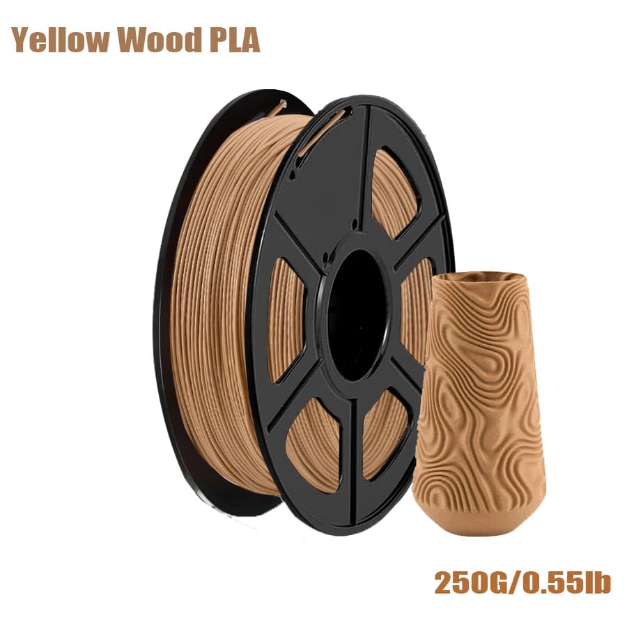 3D Printer Filament PLA wood, 30% real wood, dimensional accuracy +/- 0.02 mm, 250 g coil, 1,75 mm
