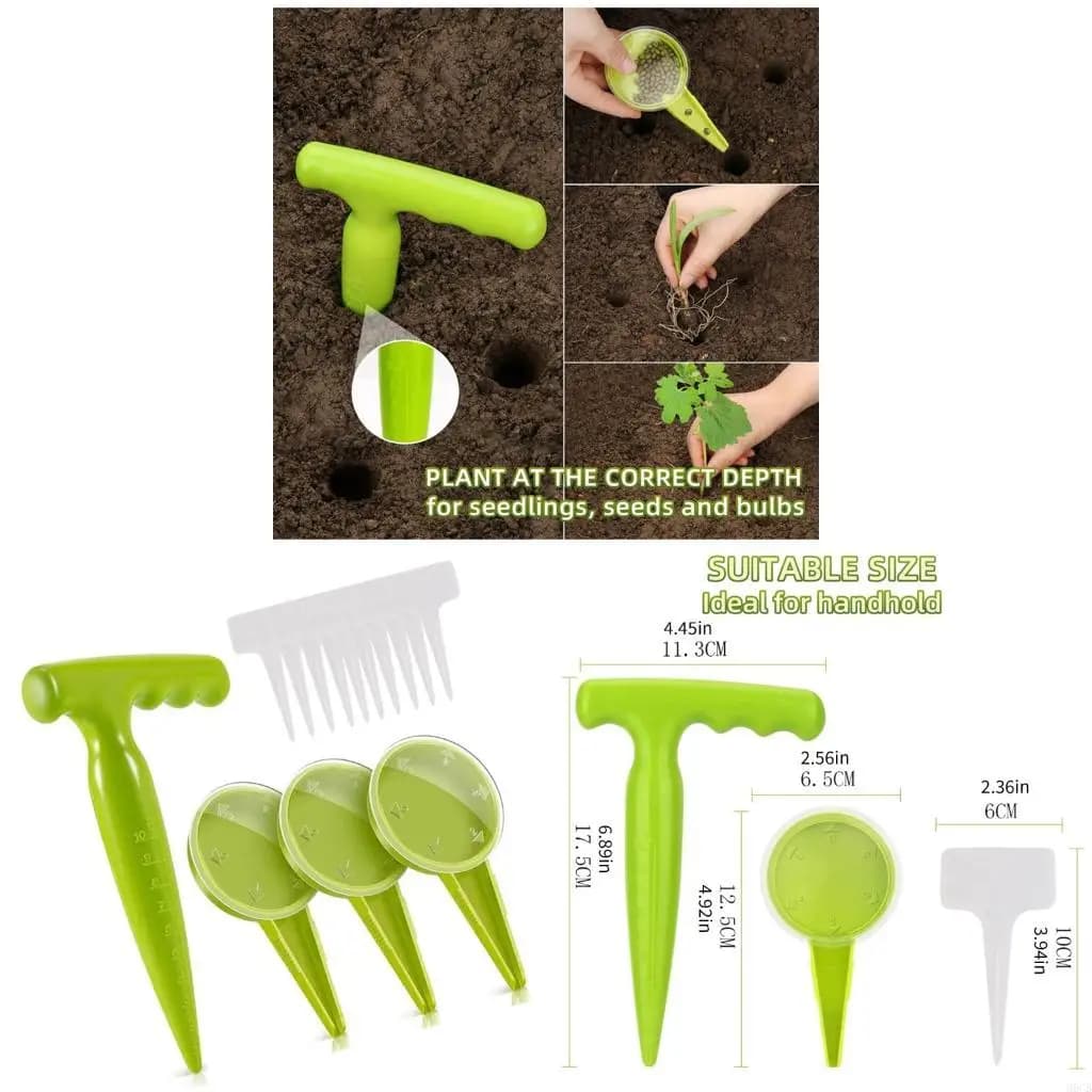 M6CB Handheld Garden Seeder Sower Planter Tool for Small Flower Vegetable Seeding