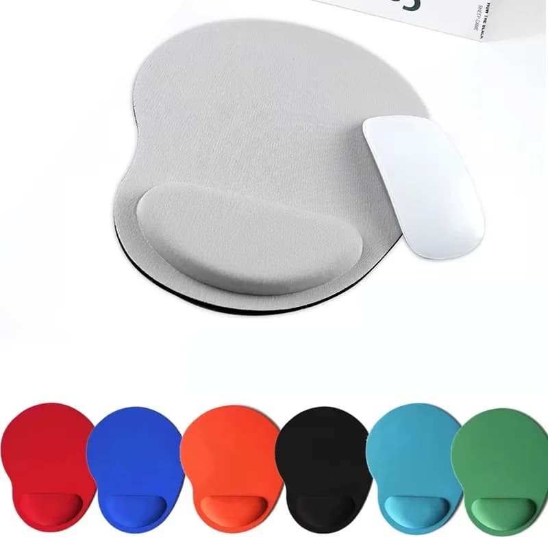 Tappetino per mouse con supporto per il polso Comodo tappetino per mouse con superficie liscia per poggiapolsi Tappetino per mouse antiscivolo in PU per PC portatile da ufficio