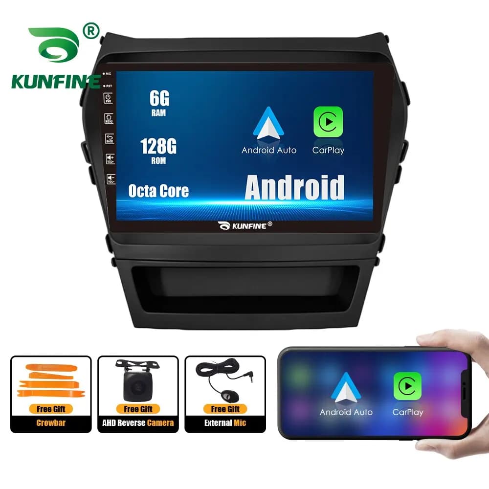 Android Autoradio Lettore Multimediale Per Hyundai IX45 Santafe 12-16 2Din Navigazione GPS Carplay Android Auto Autoradio BT WIFI 4
