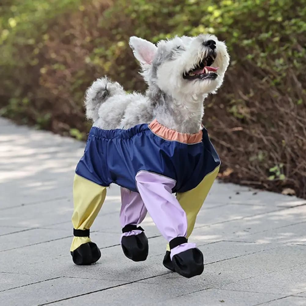 Scarpe per cani Leggings Reggicalze a prova di sporco Pantaloni per cani impermeabili Protezione antiscivolo per zampe di animali domestici per escursioni a piedi all'aperto