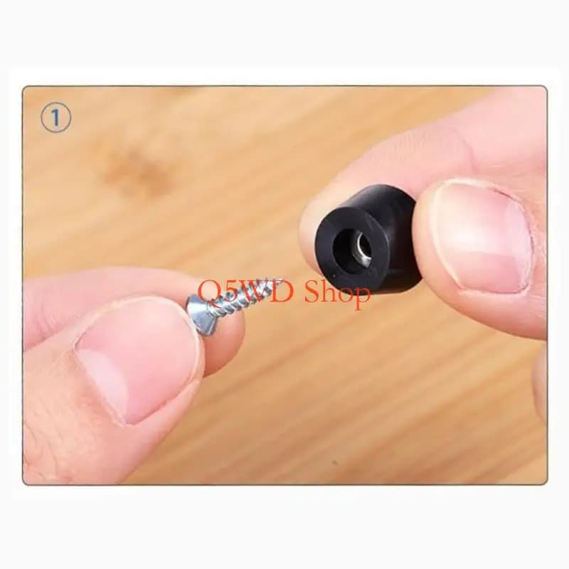 Q5WD 120 Pezzi Piedini per Mobili Paraurti Antiscivolo Piccoli Piedini in Gomma PVC Tagliere Piedini in Gomma per Mobili,