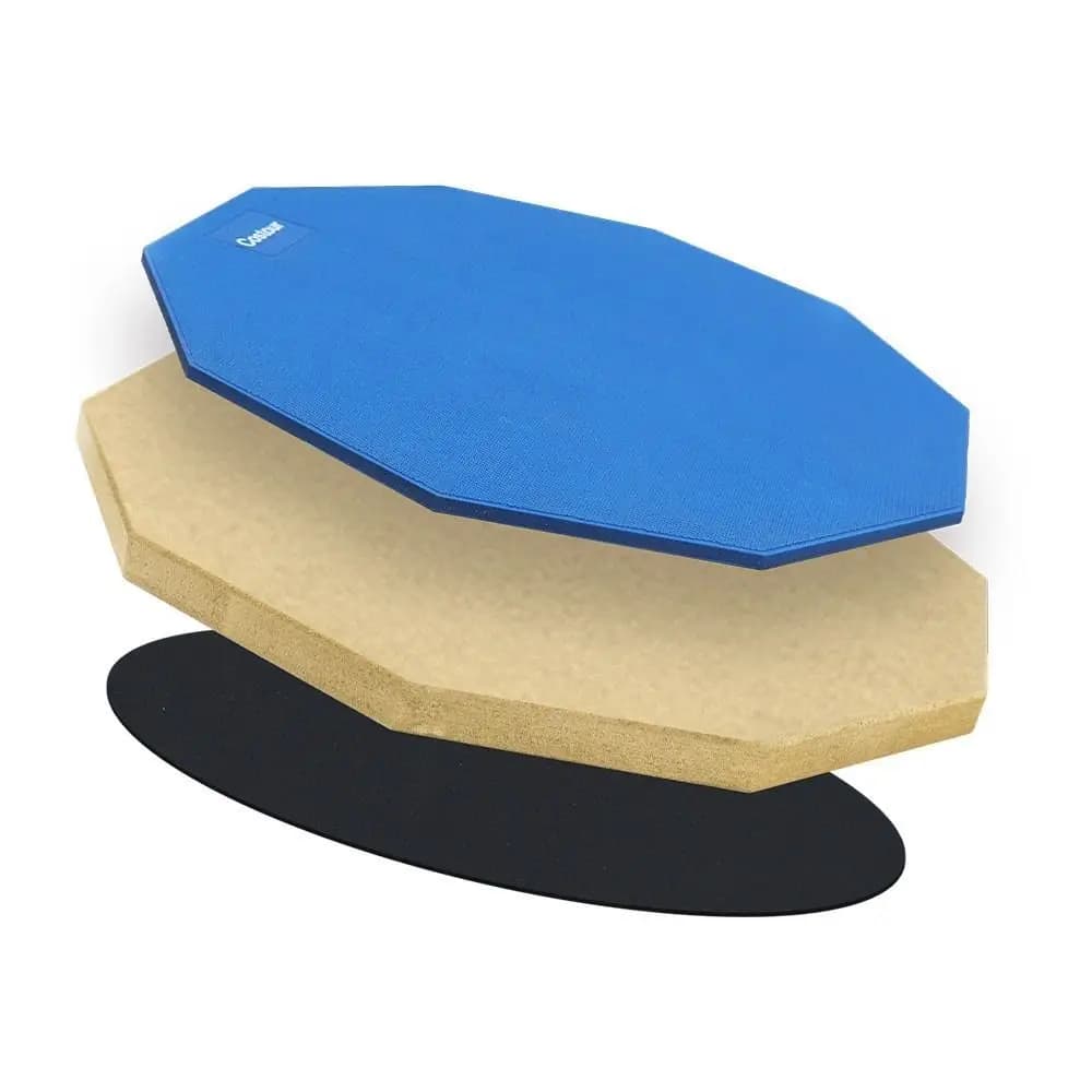 Tampone per esercitazioni per batteria da 12 pollici Tavola per percussioni di rimbalzo antiscivolo Supporto per rullante professionale Tampone per batteria muto ammortizzante