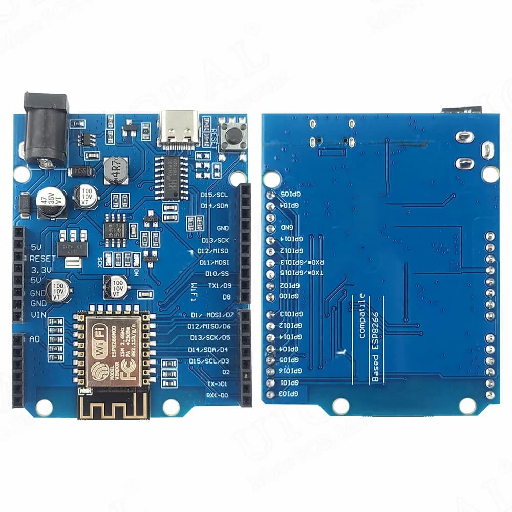 ESP8266 D1 ESP-12F 2.4G WiFi R3 development card module for Arduino IDE CH340C USB Type-C ESP-8266EX ESP 12F