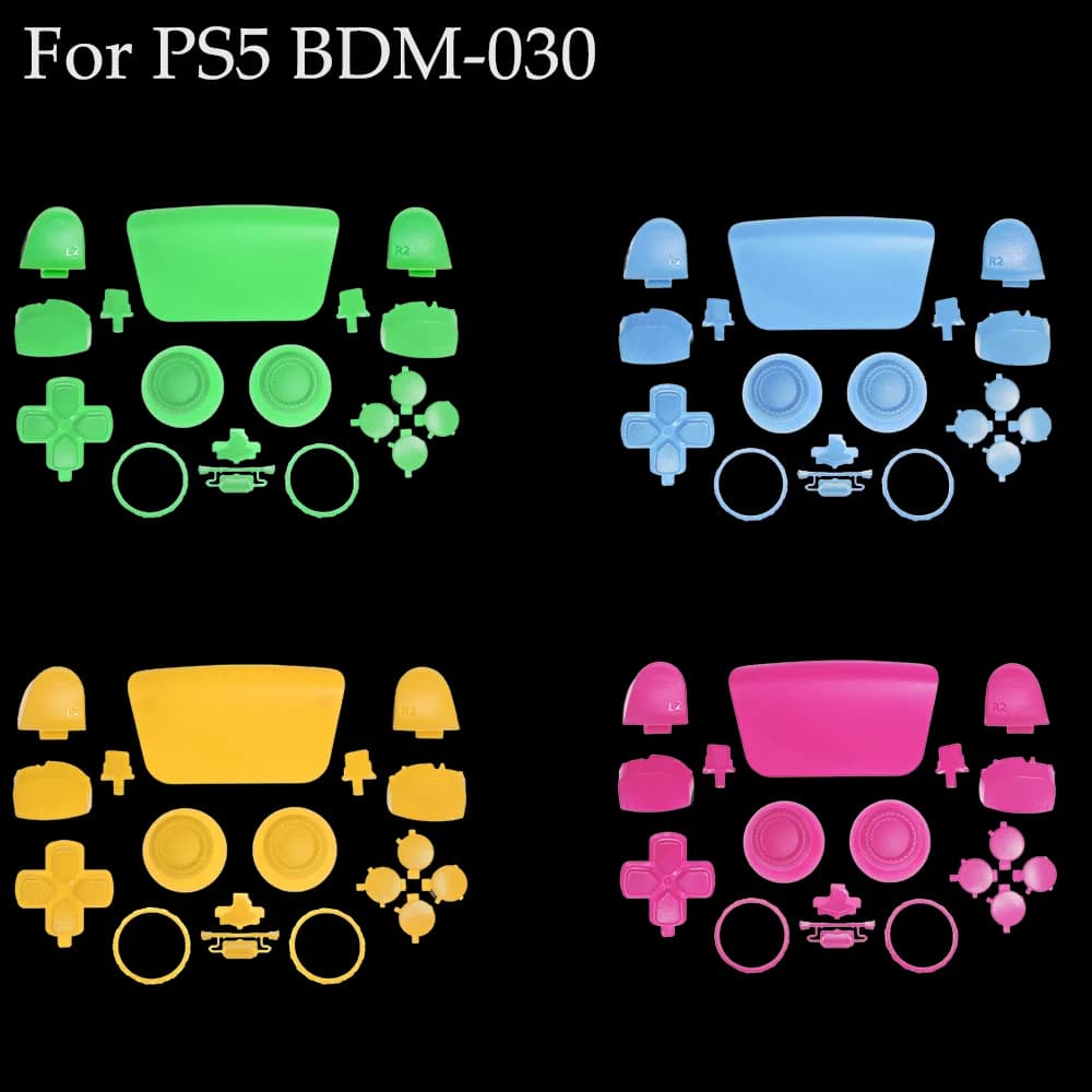Per PS5 V3.0 BDM-030 Pulsanti Accessori per la modifica Bottoni di ricambio Set D-Pad LR Pulsante di attivazione Chiave Anello di accento