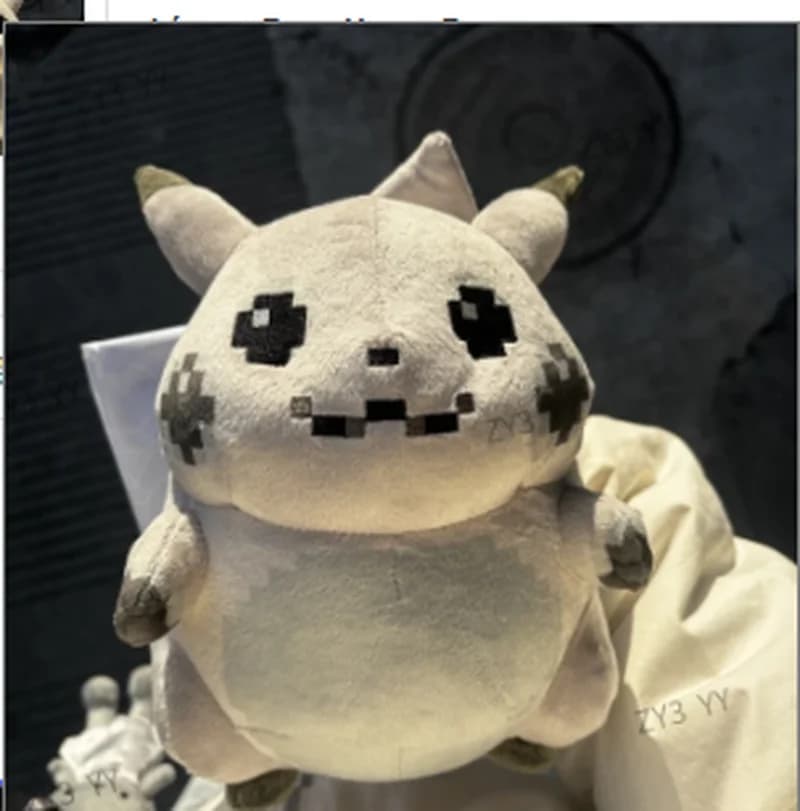 Bambola di peluche Pikachu in scala 1:1 per il 30° anniversario di Pokemon, giocattolo morbido ricamato e lucido, regalo ideale per fan e collezionisti