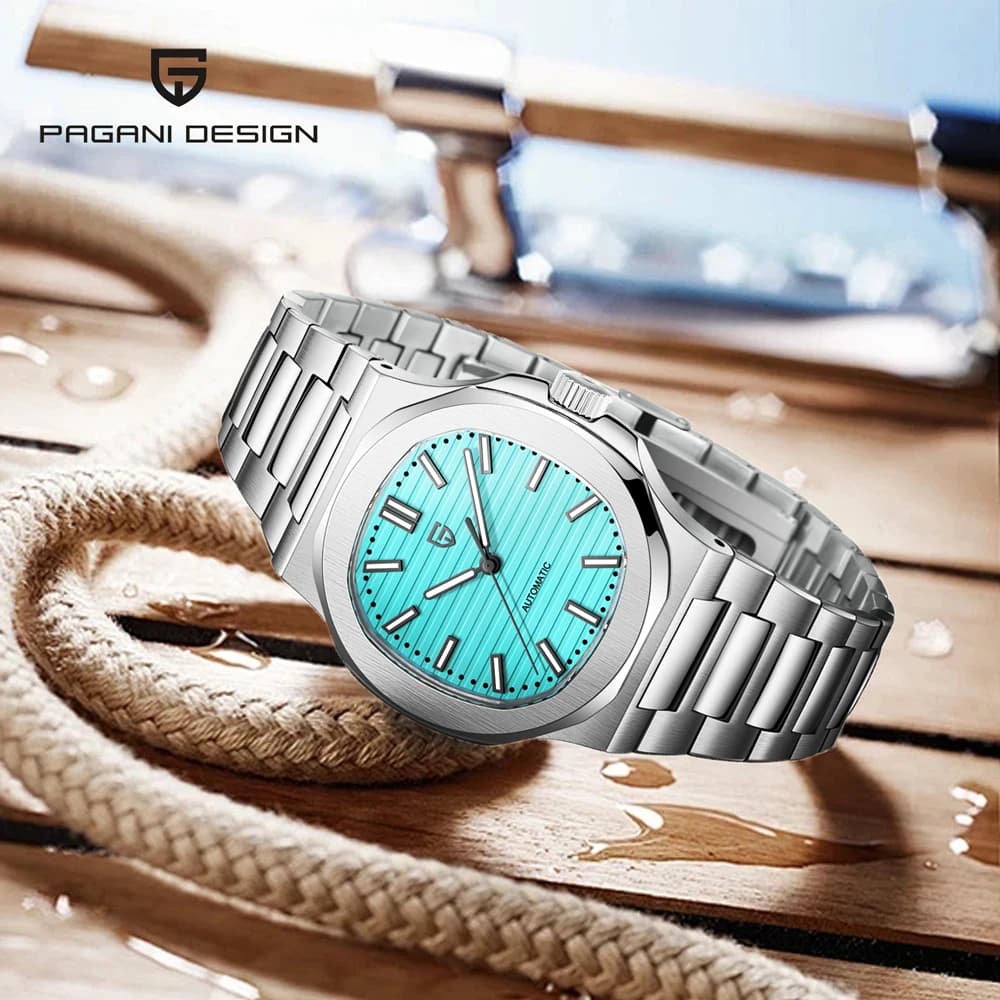 Orologi PAGANI DESIGN Orologi meccanici automatici da 40 mm per uomo Orologio di lusso in acciaio inossidabile impermeabile con cristallo di zaffiro AR da 100 m