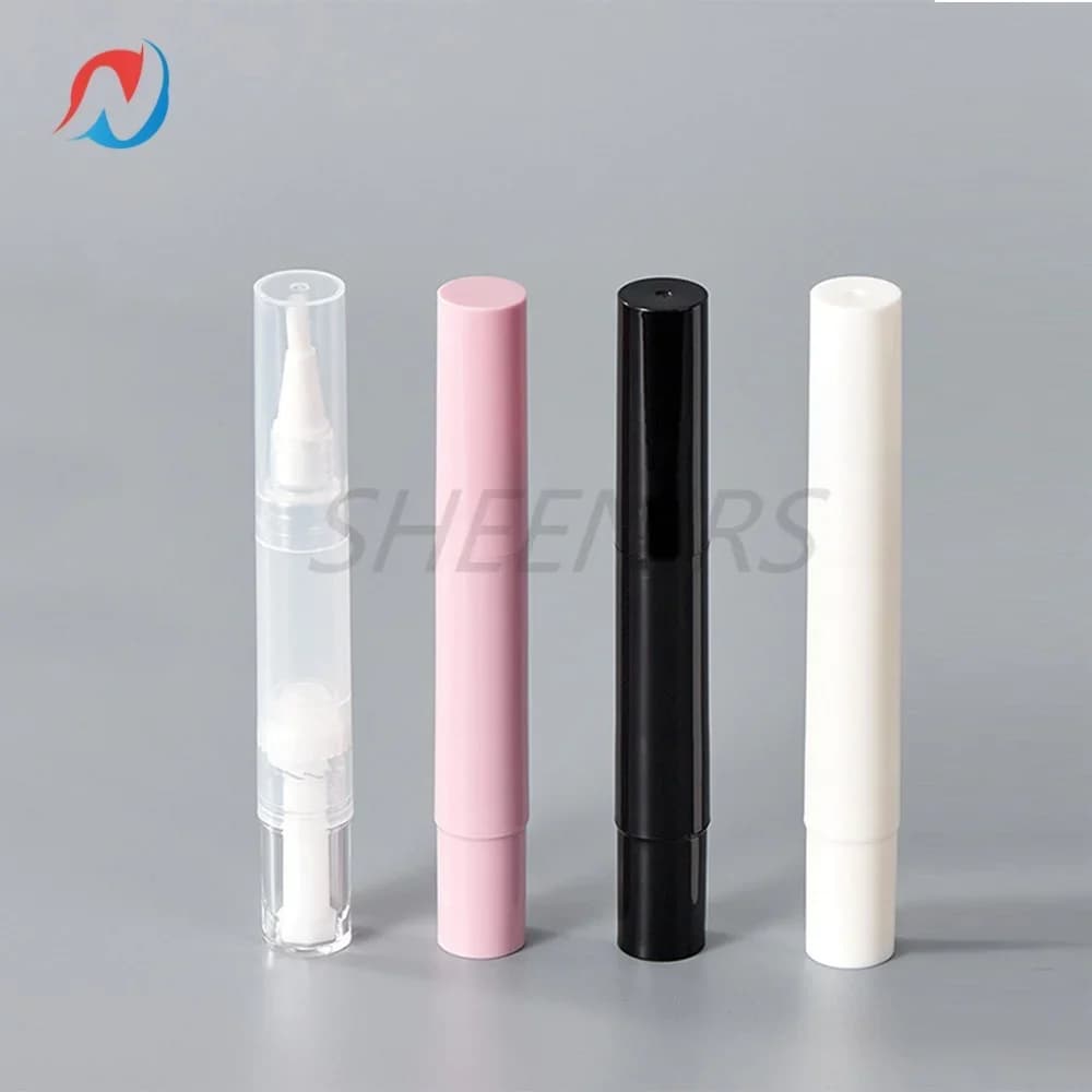 60 Pezzi Penne Vuote da 5ml con Pennello per Olio Cuticole, Pennarelli per Unghie, Olio per Cura delle Unghie, Lucidalabbra, Pennarelli per Pittura Murale, Contenitori per Gel Sbiancante Denti