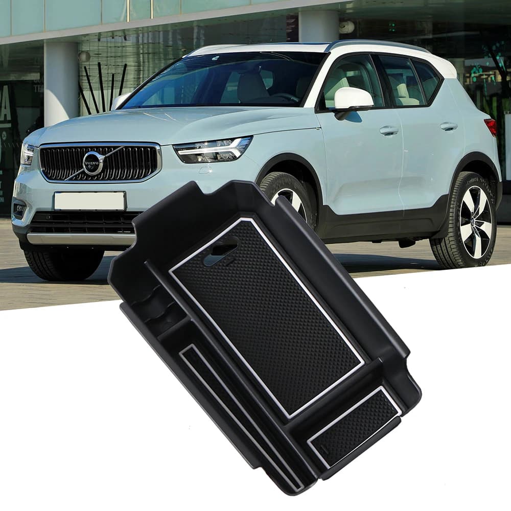 Scatola portaoggetti per bracciolo centrale auto per Volvo XC40 2019 2020 2021 2022-2024, organizer per console centrale, accessori in materiale ABS