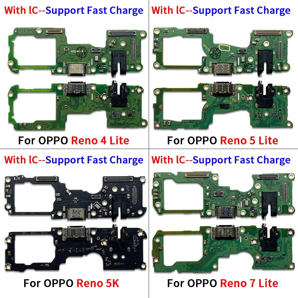 Testato Porta USB di Ricarica Scheda Cavo Della Flessione Per Oppo A95 A74 Trova X3 Lite Realme 8 Reno 6 Lite 4 5 5K 7 Lite Modulo Microfono