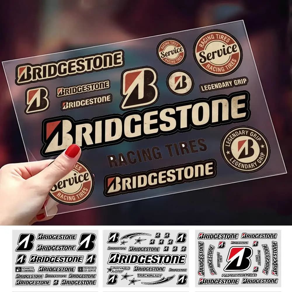Adesivi decorativi riflettenti impermeabili universali FOR BRIEDESTONE per nascondere i graffi su auto, moto, casco, frigorifero