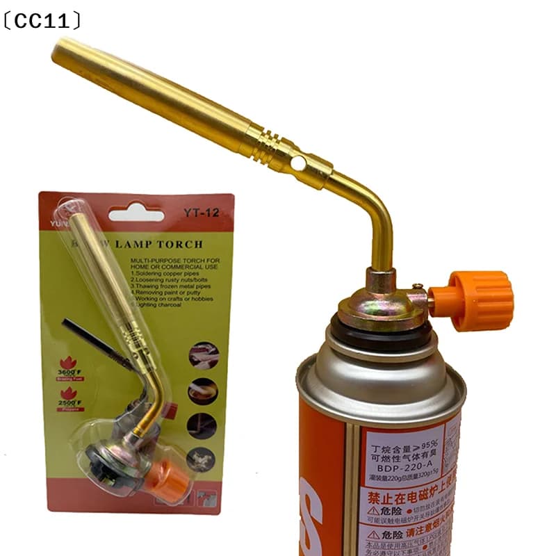 1 Pezzo Pistola Termica Portatile per Saldatura e Bruciatore a Gas Butano per Campeggio e Barbecue, Torcia a Fiamma per Brasatura〔CC11〕
