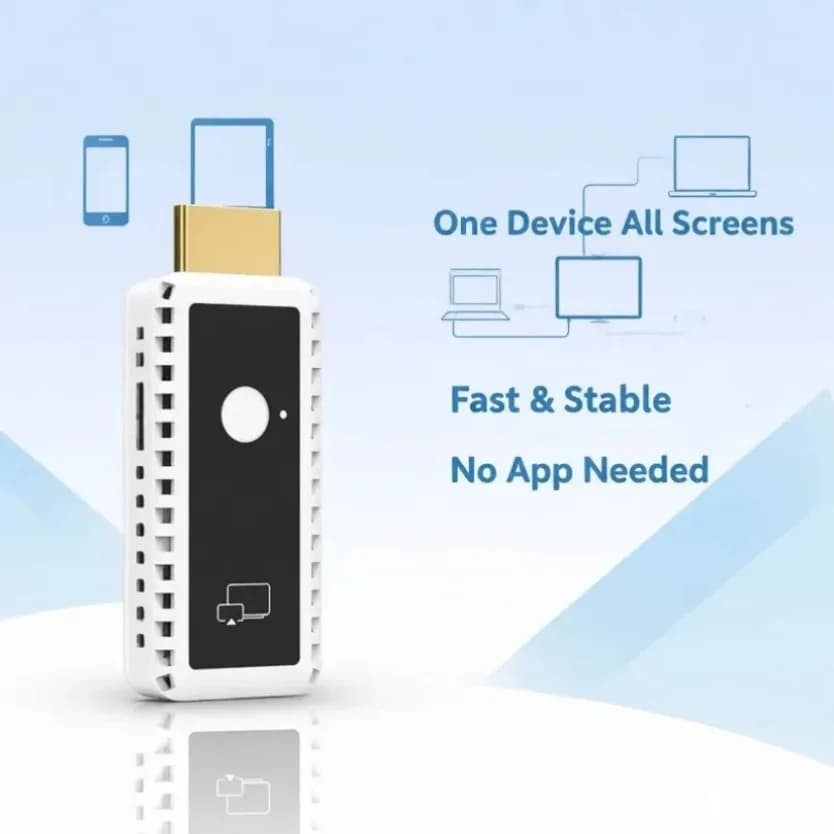 5G Wireless HDMI-Compatible Display Dongle Support Airplay Miracast DLNA Anycast Low Latency Screen Mirror For TV Projector