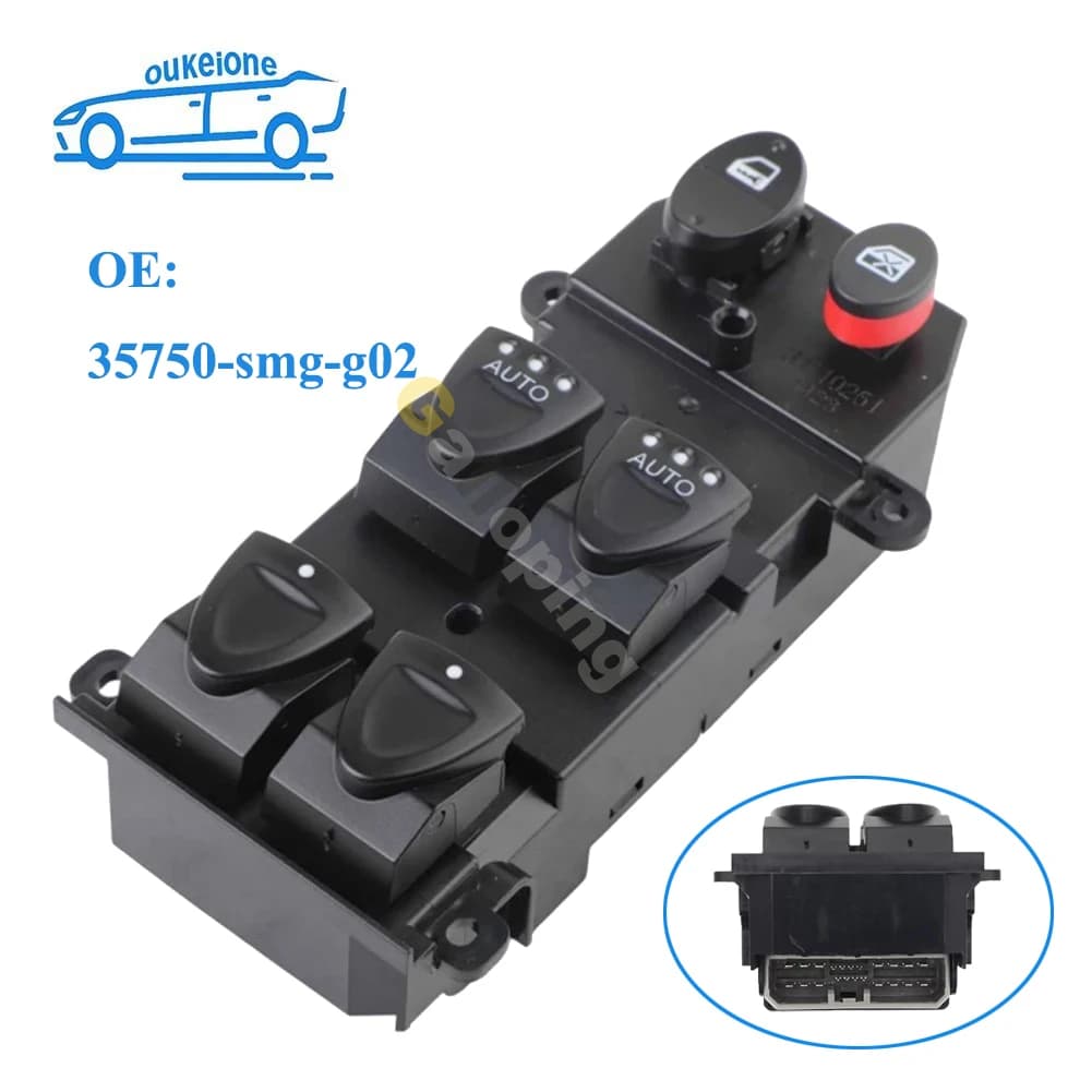 Per il 2005-2012 Honda Civic Lato Guida Finestra di Energia Elettrica Interruttore di Controllo Pulsante Regolatore di Vetro Accessori Auto 35750-smg-g02