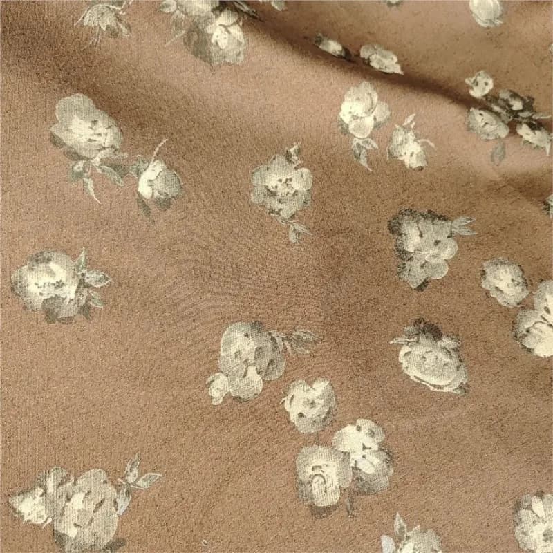Dyed jacquard ink rose fabric for skirts bouquets shoes bags and trench coats