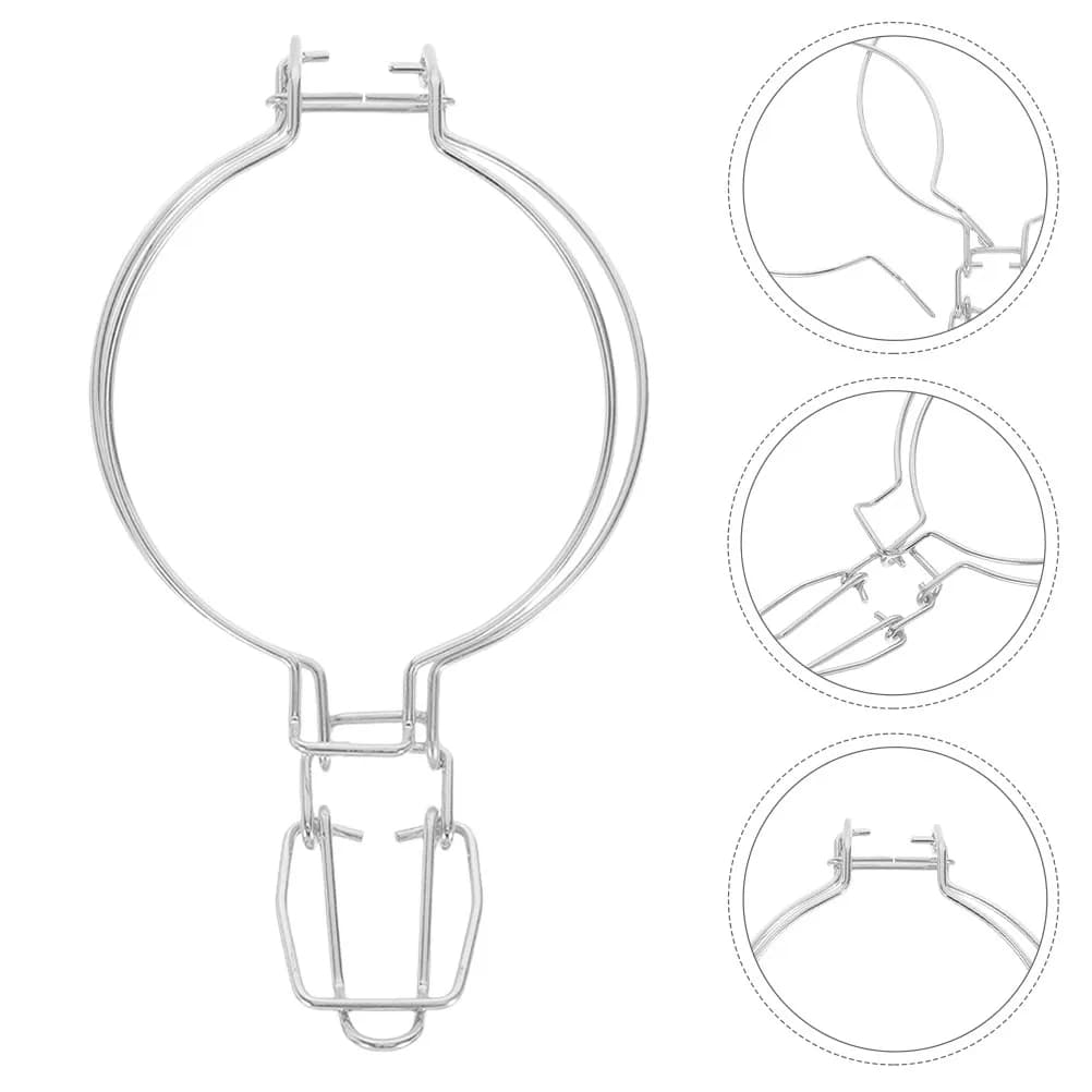 3 stainless steel wire clips for Mason jars with wide mouth, metal buckle closure for food containers, canned jars