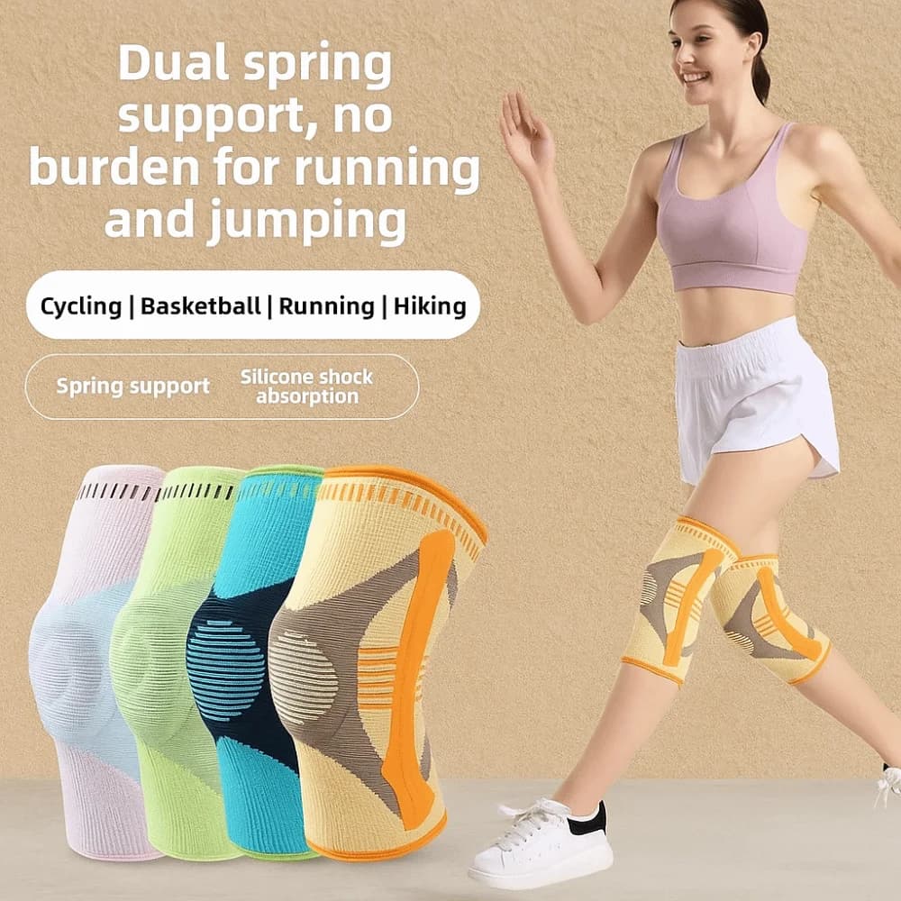 Ginocchiera Sportiva Antiurto Traspirante, Protezione Elastica per Articolazioni, Supporto per Ginocchio, Ideale per la Corsa