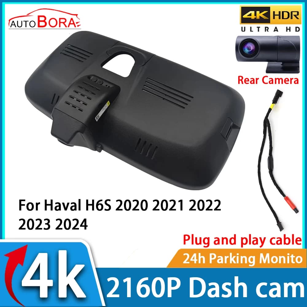 ZhuCamX Car recorder Night vision UHD 4K 2160P DVR Dash Cam for Haval H6S 2020 2021 2022 2023 2024