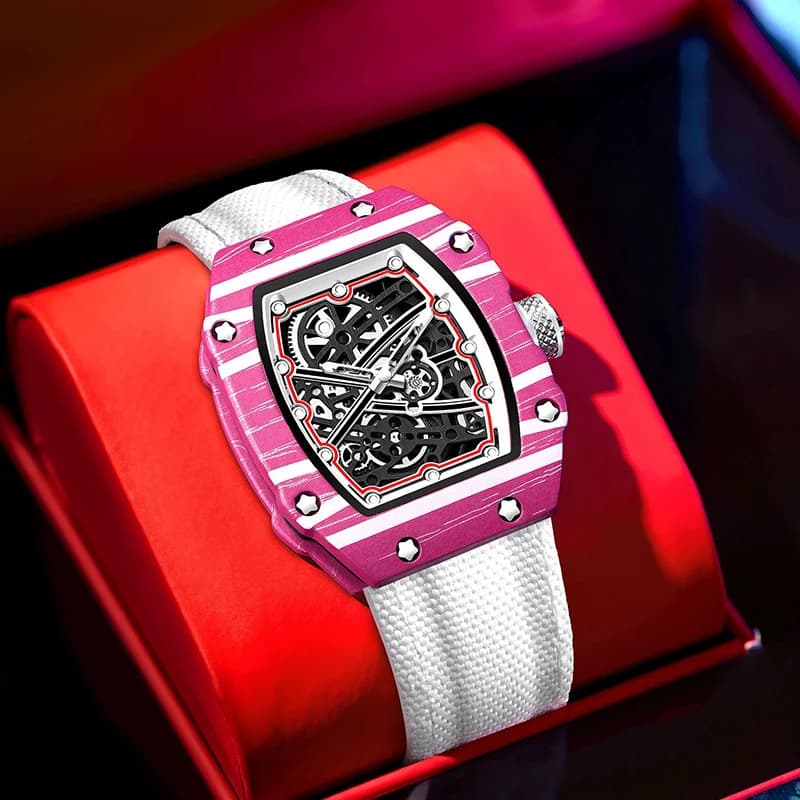 Nuovo orologio sportivo al quarzo alla moda per uomo e donna, serie Ultra-Thin Barrel, trendy e alla moda, con display luminoso, cinturino in silicone, movimento al quarzo elettronico, adatto per uomo, regalo ideale per San Valentino, Pasqua, compleanni, Natale o per amici - Adatto per occasioni di lavoro o casual.