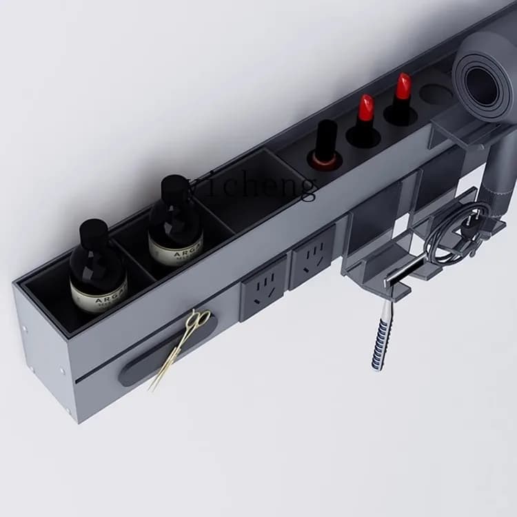 LX specchio intelligente bagno spazzolino disinfezione rack asciugacapelli portaoggetti integrato multifunzione