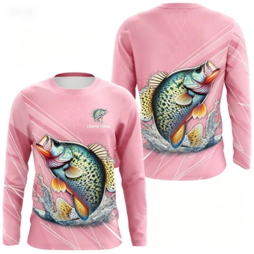 T-shirt a maniche lunghe stampata alla moda, motivo creativo a forma di pesce, casual, comoda, da indossare ogni giorno, top unisex alla moda, tessuto morbido e traspirante