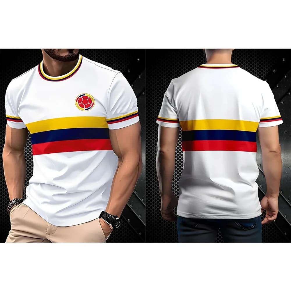 Striped Football Printed Men's T-shirt Minimalist Lightweight Fabric All Season Training Match Team Sports Fitness Running Tops