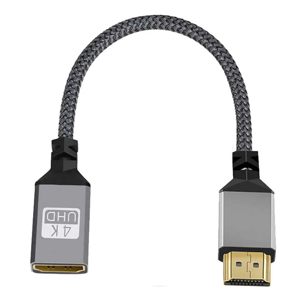 Extension cable from 15 cm 4K 60Hz Converter compatible male-female cable adapter HDMI 18 Gbps for HDTV PS4